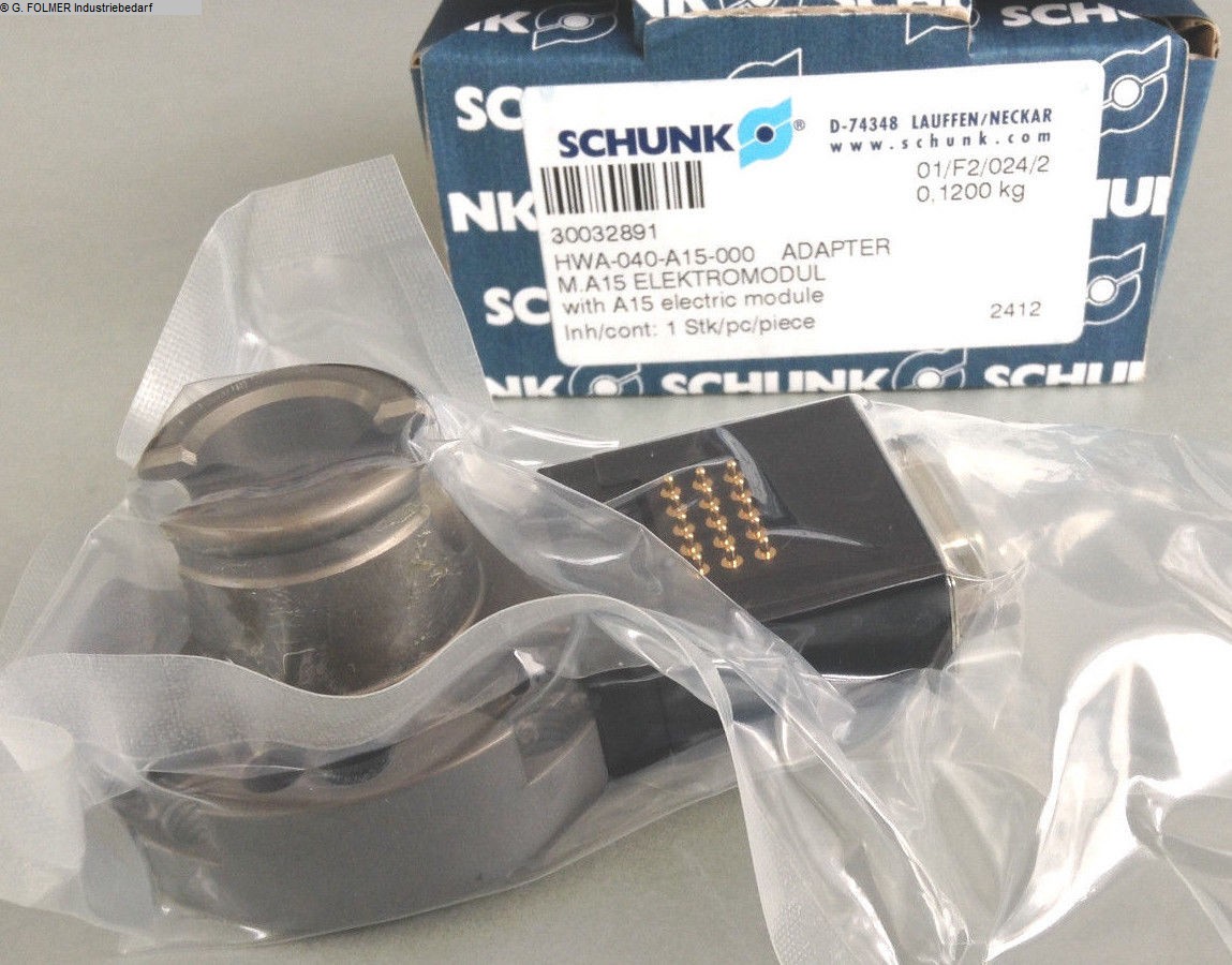 used Machines available immediately Pneumatic articles SCHUNK HWA-040-A15-000