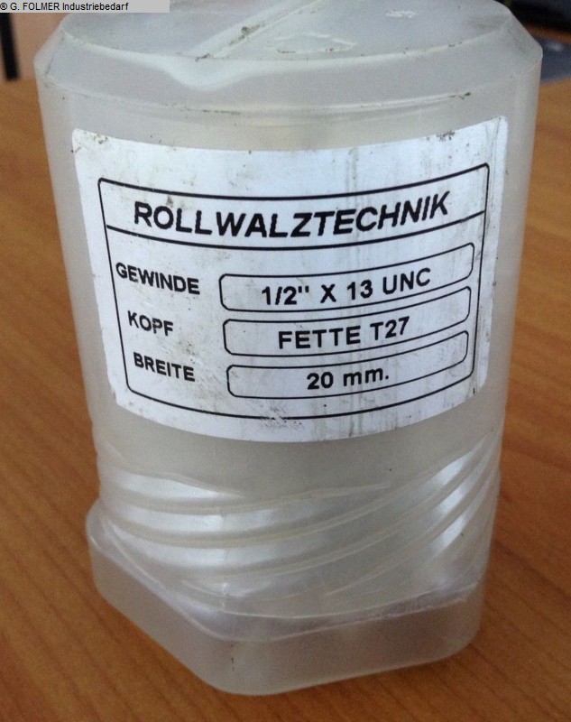 used Machines available immediately Threading Rolls ROLLWALZTECHNIK 1/2