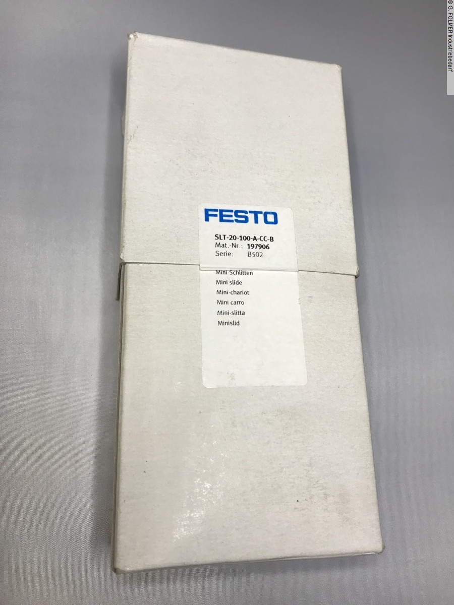 gebrauchte Fensterfertigung: Kunststoff Pneumatikartikel FESTO SLT-20-100-A-CC-B gebrauchte Fensterfertigung: Kunststoff Pneumatikartikel FESTO SLT-20-100-A-CC-B