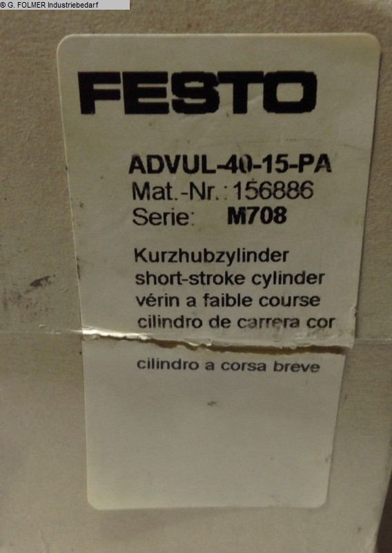 gebrauchte Fensterfertigung: Kunststoff Pneumatikartikel FESTO ADVUL-40-15-PA