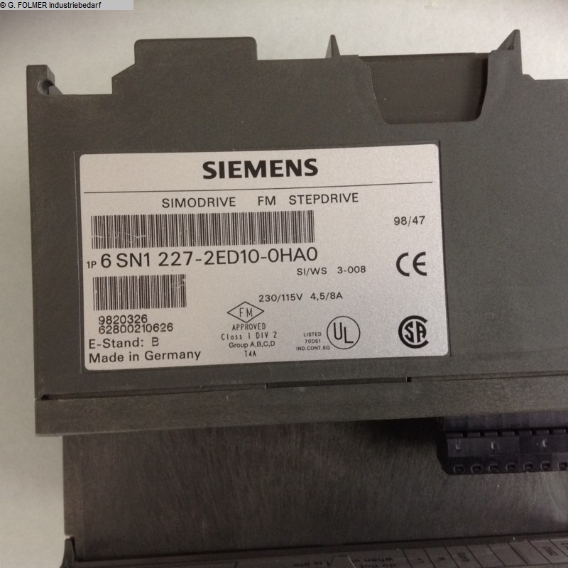 używany Elektronika / technika napędowa SIEMENS 6 SN1 227-2ED10-0HA0