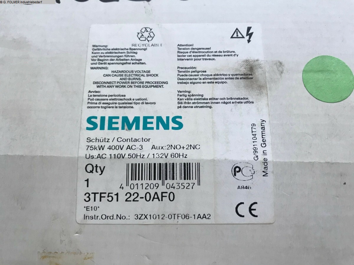 used Electronics / Drive technology SIEMENS 3TF51 22-0AF0