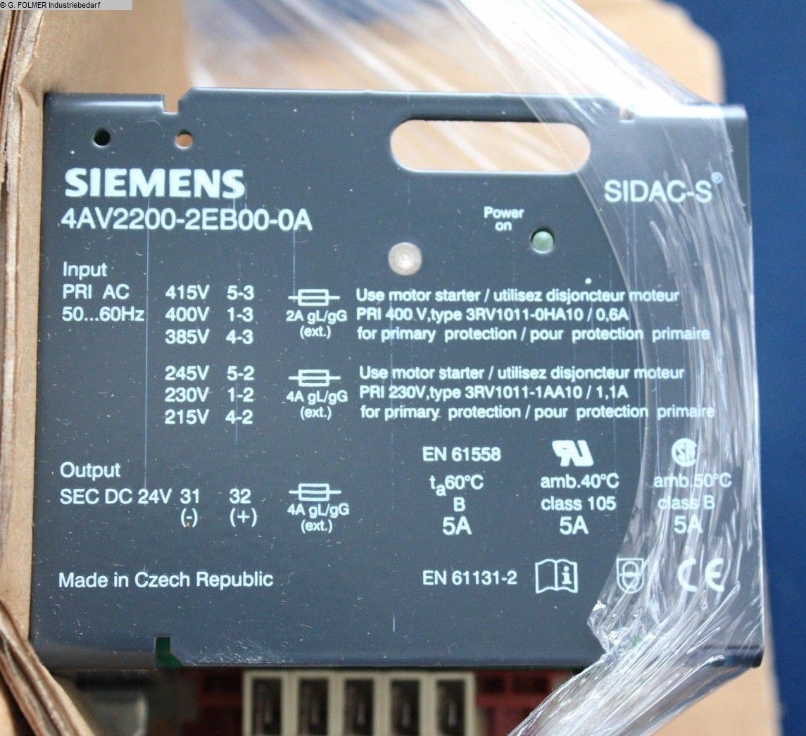 Electrónica / tecnología de accionamiento usadas SIEMENS 4AV2200-2EB00-0A