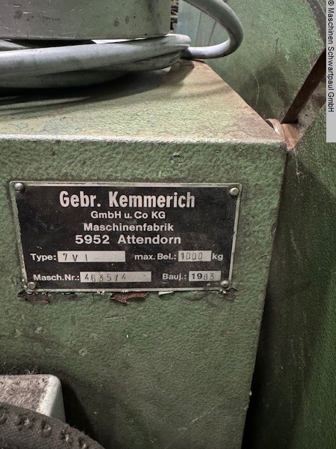 used Machines available immediately Decoilers for Coils Kemmerich 7VI