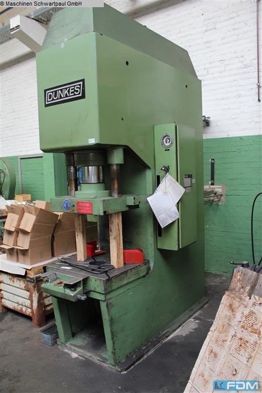 used Machines available immediately Single Column Press - Hydraulic DUNKES HZ 100