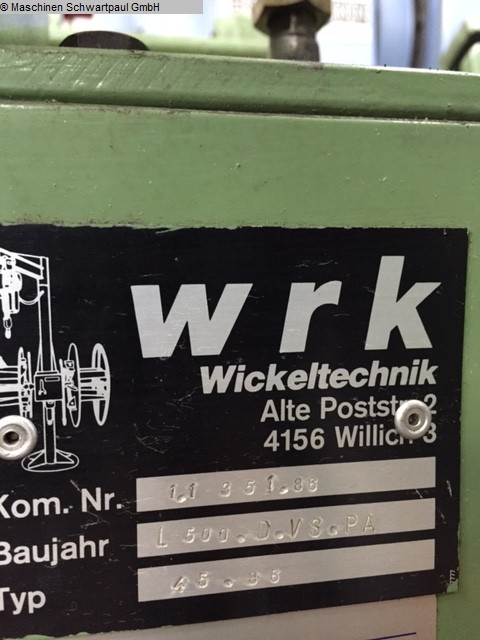 used Coiler WRK L500.D.VS.PA