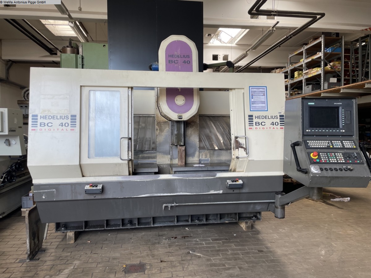 used Milling machines milling machining centers - vertical HEDELIUS BC 40 D