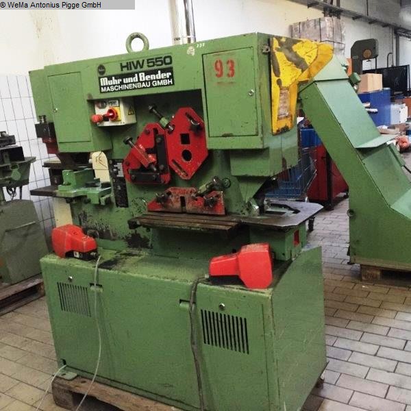 used Machines available immediately Section Shear - Combined MUHR & BENDER HIW 550-305