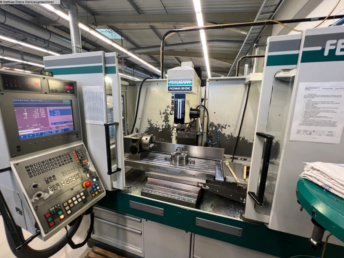 used Machines available immediately Milling Machine - Vertical FEHLMANN PICOMAX 80 CNC