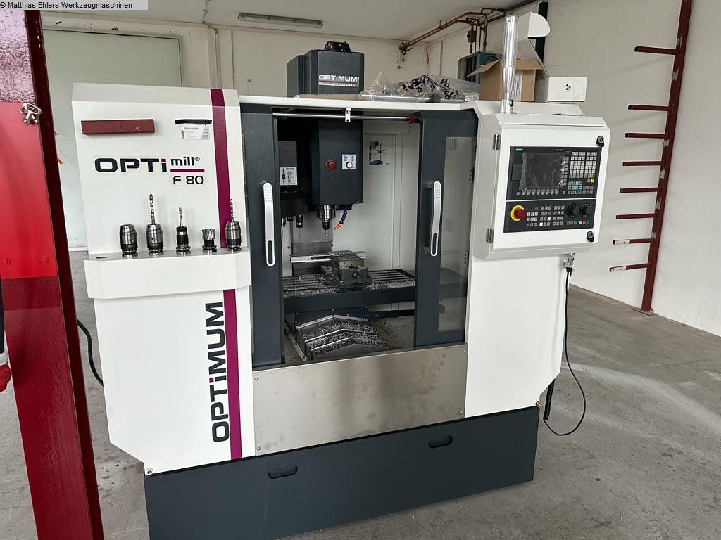used Machines available immediately milling machining centers - vertical OPTIMUM OPTImill F 80