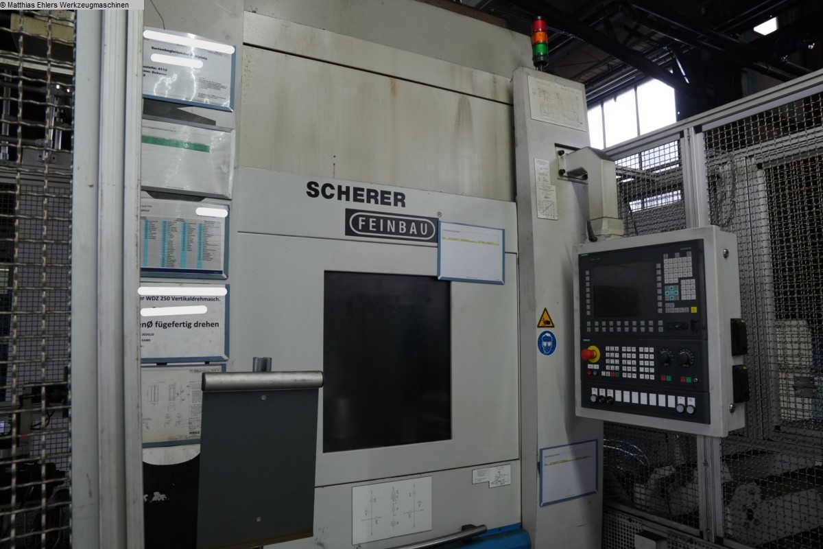 used Metal Processing Vertical Turning Machine SCHERER FEINBAU WDZ 250