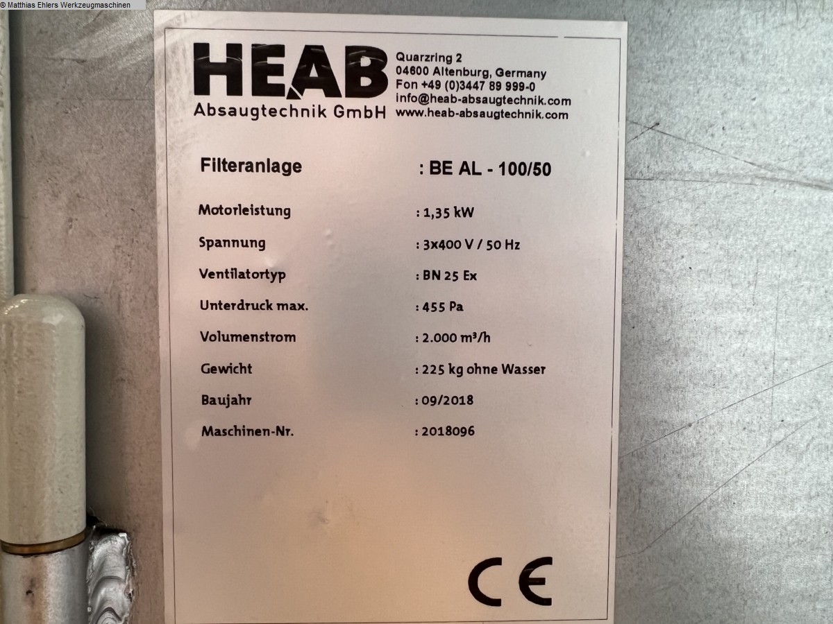 Aspirateur d'occasion HEAB HAL-1 / BEAL - 100/50