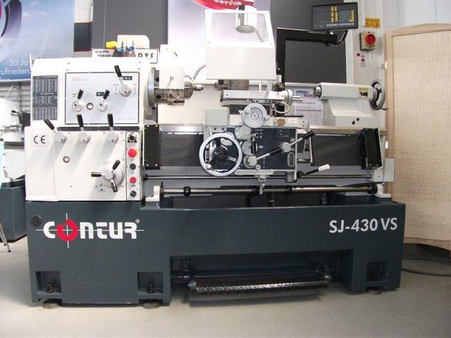 gebrauchte Metallbearbeitungsmaschinen Leit- und Zugspindeldrehmaschine CONTUR SJ-430