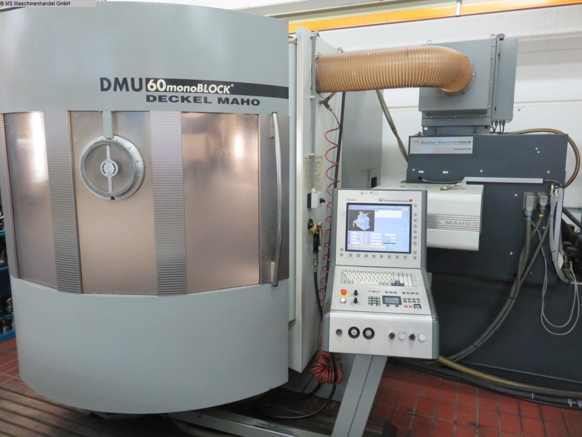 used  milling machining centers - vertical DMG DMU 60 monoBlock