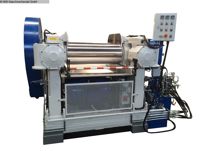 gebrauchte Gummiverarbeitungsmaschinen Walzwerk Comerio Ercole Monobloc 400x1000