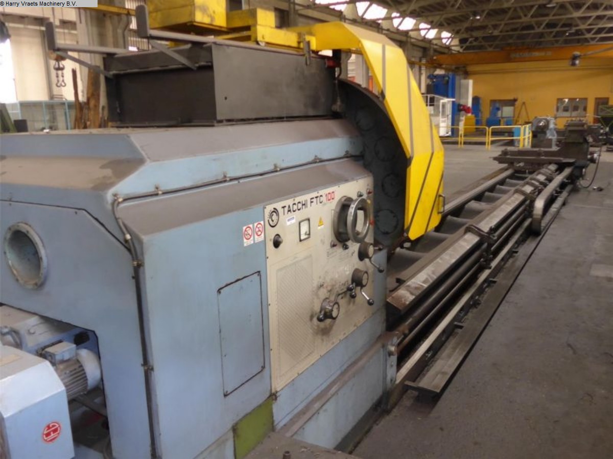 used Metal Processing Heavy Duty Lathe TACCHI FTC 100