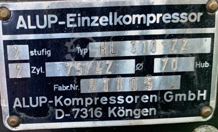 Compresor usado ALUP HL 300-22