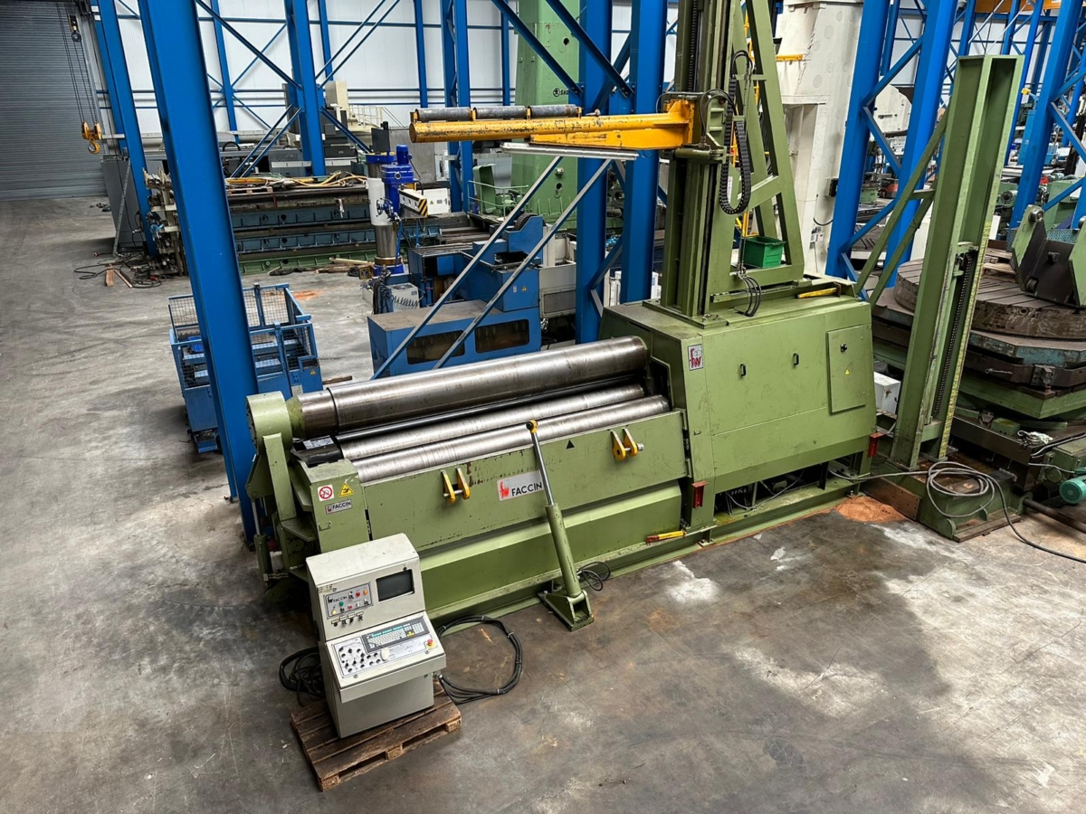 used Machines available immediately Plate Bending Machine - 4 Rolls Faccin 3554 Model: 4 HEL