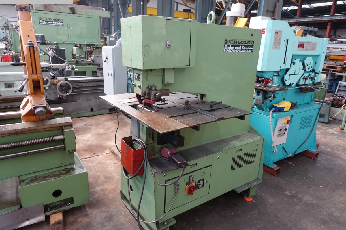 used Machines available immediately Stamping and Punching Machine Muhr & Bender KLH 500/610