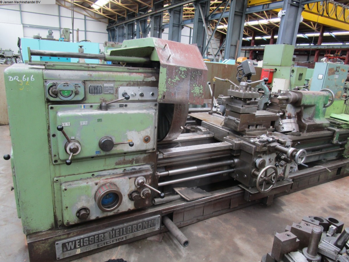 used Machines available immediately lathe-conventional-electronic Weisser Heilbronn Gigant