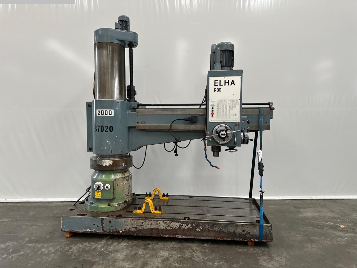 gebrauchte Metallbearbeitungsmaschinen Radialbohrmaschine Elha R80