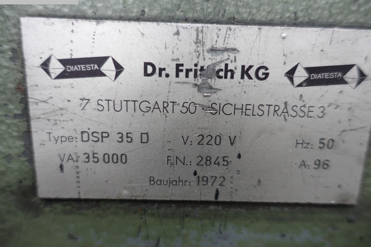gebruikte Compact Poederpers Fritsch DSP 35 D