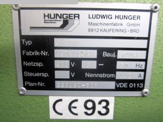 Rettificatrice per piani usata Hunger S330
