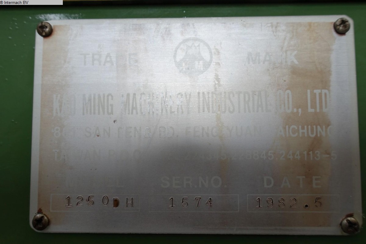 Taladro radial usado KAO MING Lux-drill-1250 H