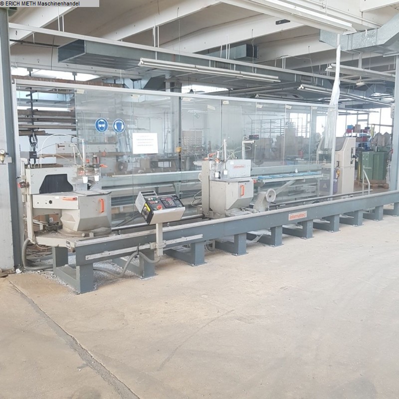Producción de ventanas: sierra circular de madera, pvc y aluminio ELITATEC DG 104. Producción de ventanas: sierra circular de madera, pvc y aluminio ELITATEC DG 104.