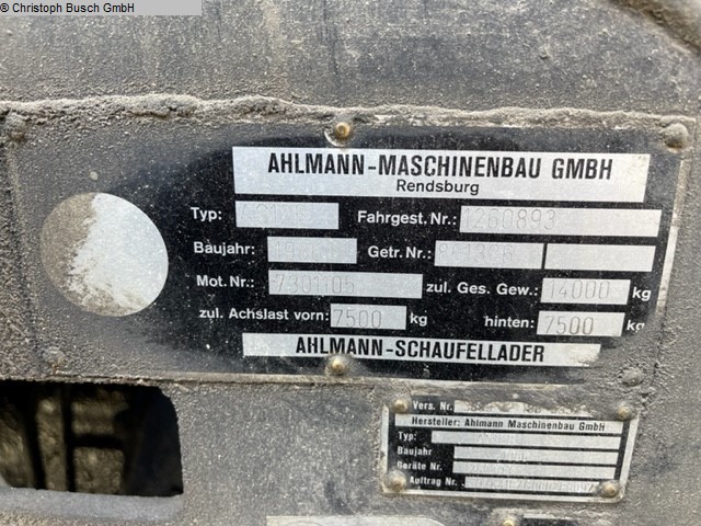 used Wheel Loader Ahlmann AS 12 B