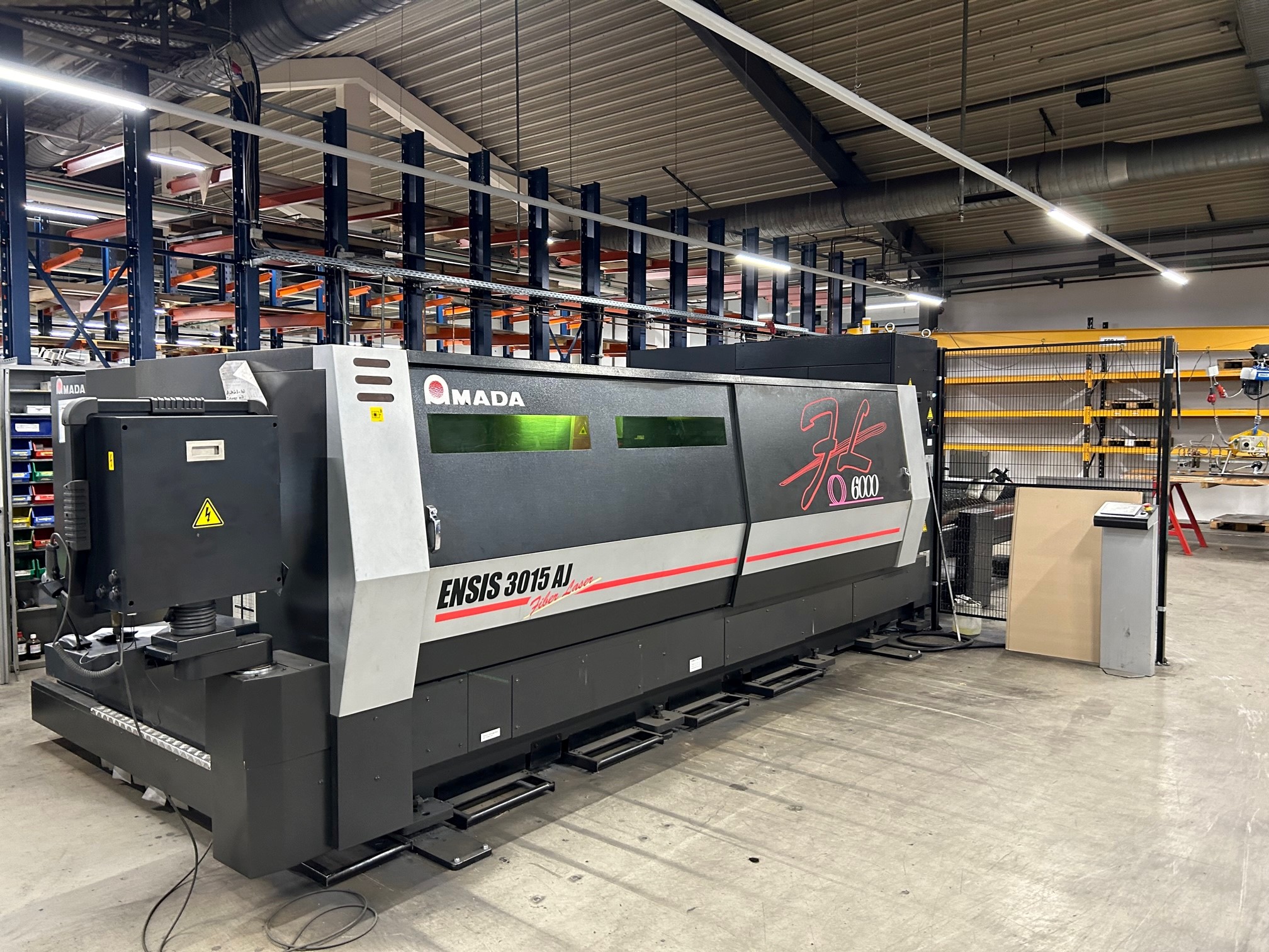 used Series Production Laser Cutting Machine Amada Ensis AJ 6kW