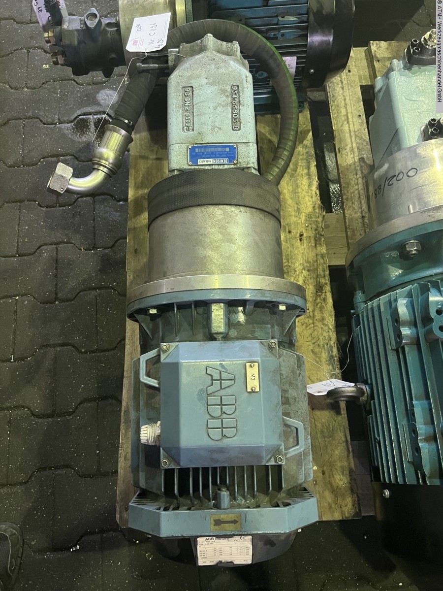 gebrauchte Maschinenzubehör Pumpenaggregat ABB + DENISON Hydraulikpumpe + Motor