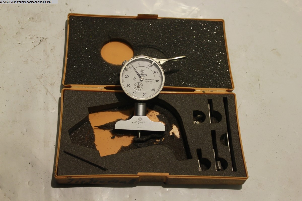 used Metal Processing Measurement equipment MITUTOYO Tiefenmessbruecke mit Messuhr