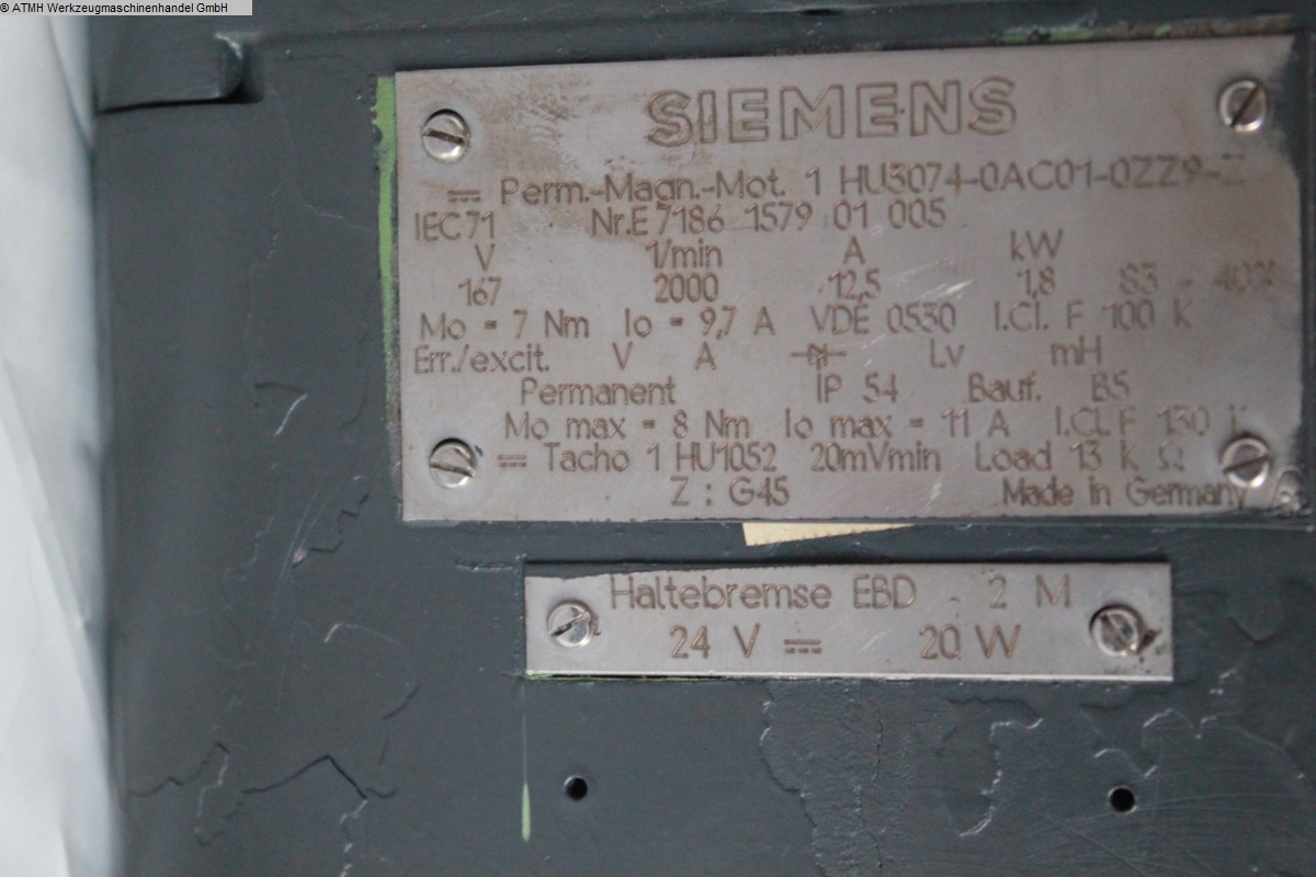 used Motor SIEMENS 1HU3074-0AC01-0ZZ9-Z