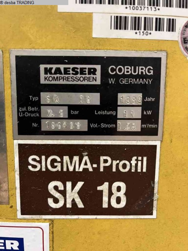 Compressori usati KAESER SK 18