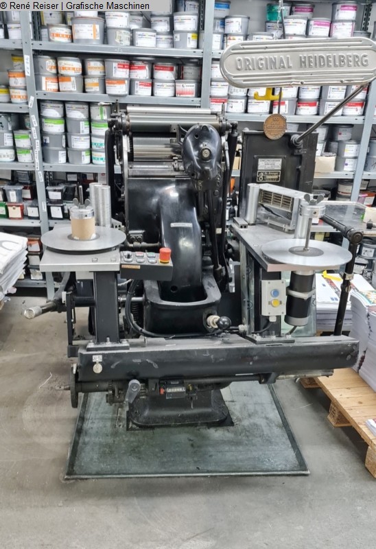 gebrauchte Druckereimaschinen Buchdruckmaschinen HD OHT (roll to roll) mit Pracmatic-Umbau