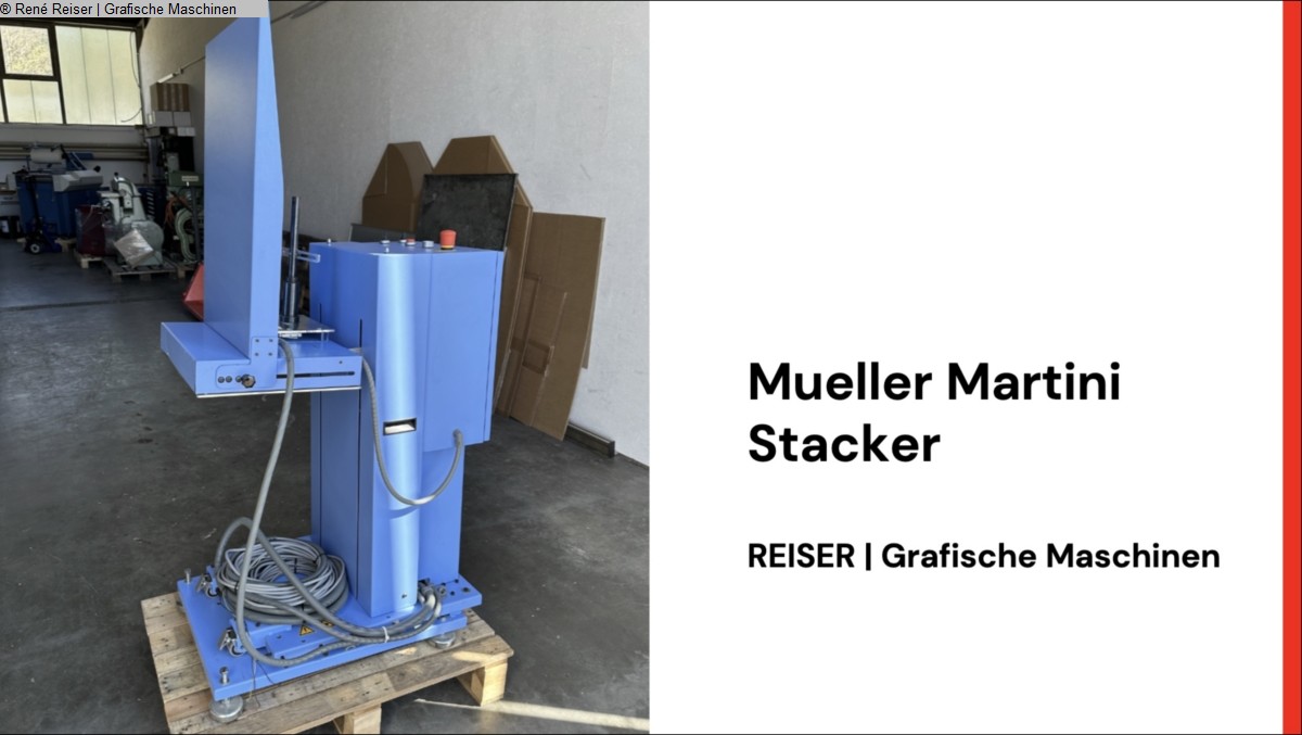 used Machines available immediately Other equipment Mueller Martini Stacker 3687.0400