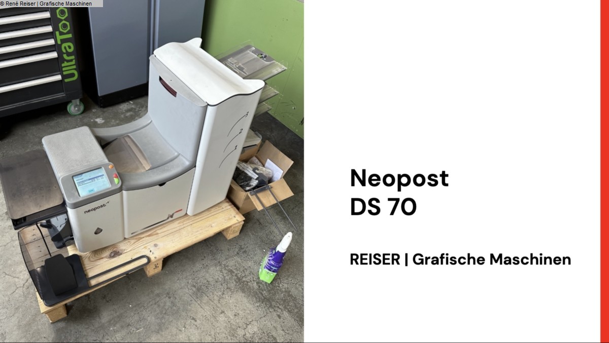 used Machines available immediately Other equipment Neopost DS-70