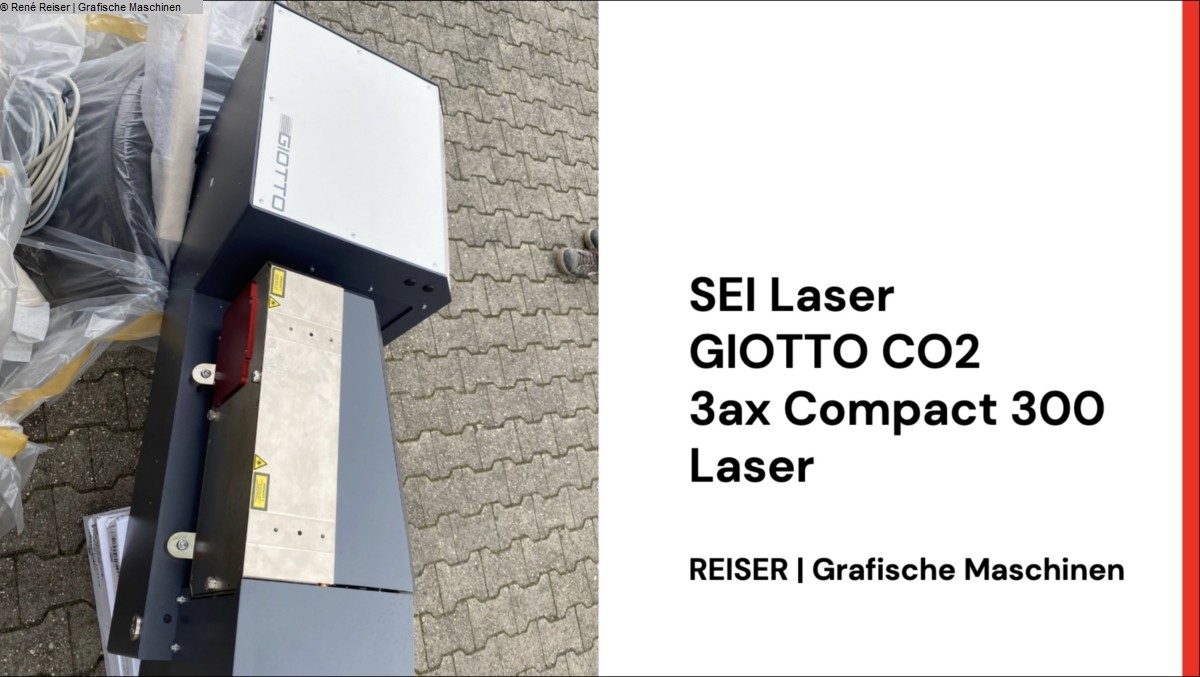 gebrauchte Maschinen sofort verfügbar Laserschneidmaschine SEI Laser GIOTTO CO2 3ax Compact 300