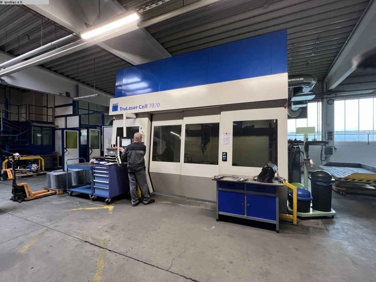 used  Laser Cutting Machine TRUMPF 3D TruLaser Cell 7020
