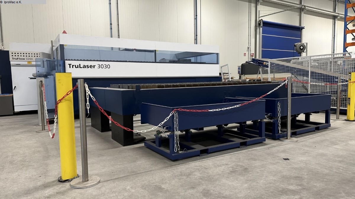 used Machines available immediately Laser Cutting Machine TRUMPF TruLaser 3030 - lean edition