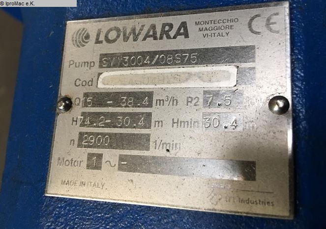 used Pumping Set LOWARA SVI3004/08S75
