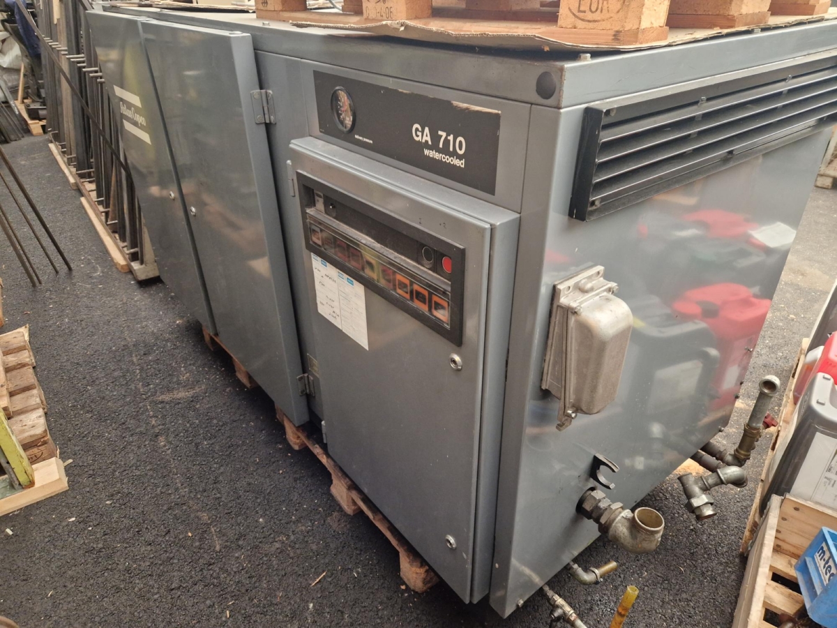 used Machines available immediately Screw Compressor ATLAS-COPCO GA 710 W