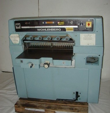 used Machines available immediately cutting machine WOHLENBERG PR GW 76