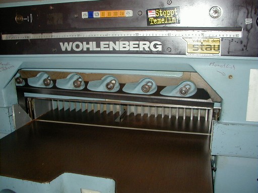 used cutting machine WOHLENBERG PR GW 76