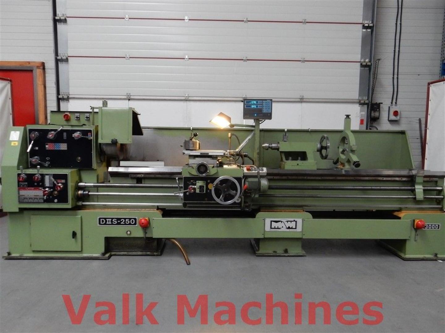 used Machines available immediately Center Lathe Wiesemann MAW 250 x 3000 mm