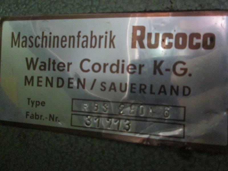 used Hacksaw RUCOCO RBS 280 A-6