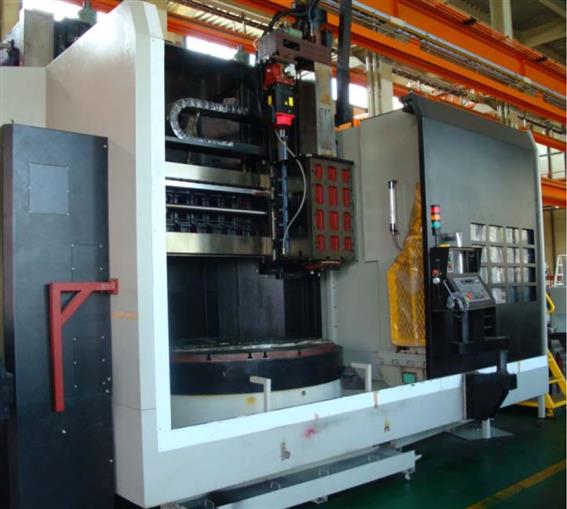 gebrauchte Drehmaschinen CNC-Karusselldrehmaschine - Einständer KRAFT VL-2500ATC+C