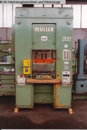 used Machines available immediately Double-Column Presse FRITZ MUELLER S 40.11.1